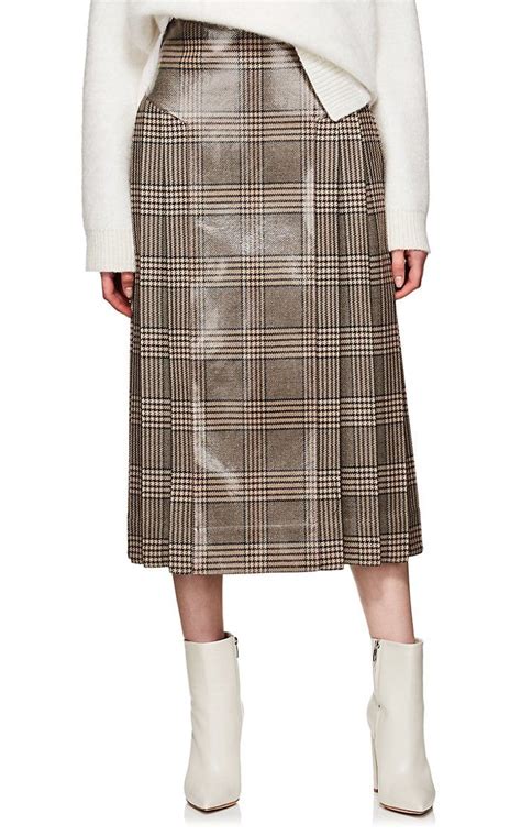 fendi jacket and skirt|fendi skirt with plaid blouse.